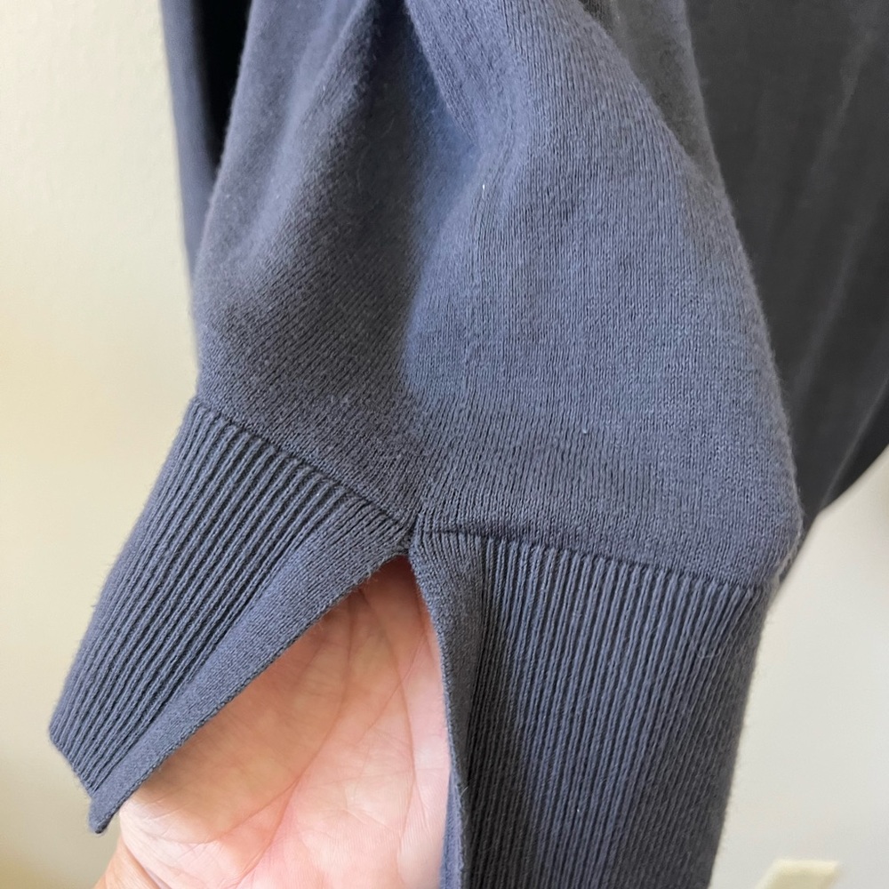 LOFT Blue-Gray Knit Lightweight Sweater - Picture 3 of 5